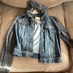 Used in good condition hooded jean jacket